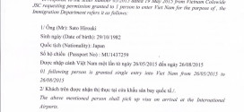 Dịch vụ xin thư mời bảo lãnh nhập cảnh cho người Hàn Quốc, Nhật Bản vào Việt Nam